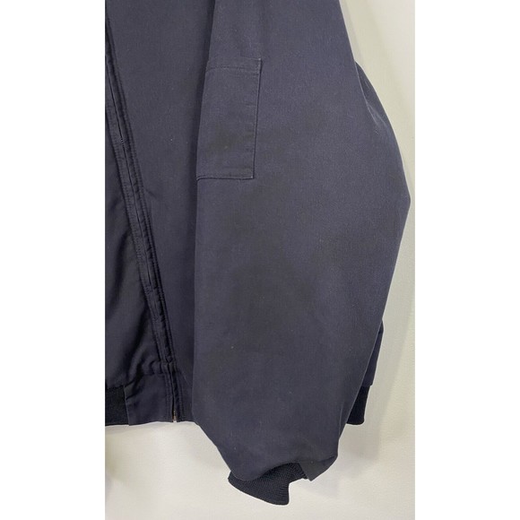 Vintage Horace Small Jacket Mens 3XL  Blue Quilted Bomber Full Zip Up Coat - Picture 2 of 6